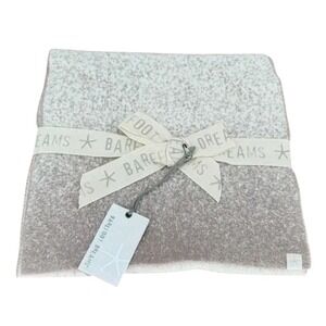NWT Barefoot Dreams CozyChic Lite Confetti Scarf Cream/Taupe